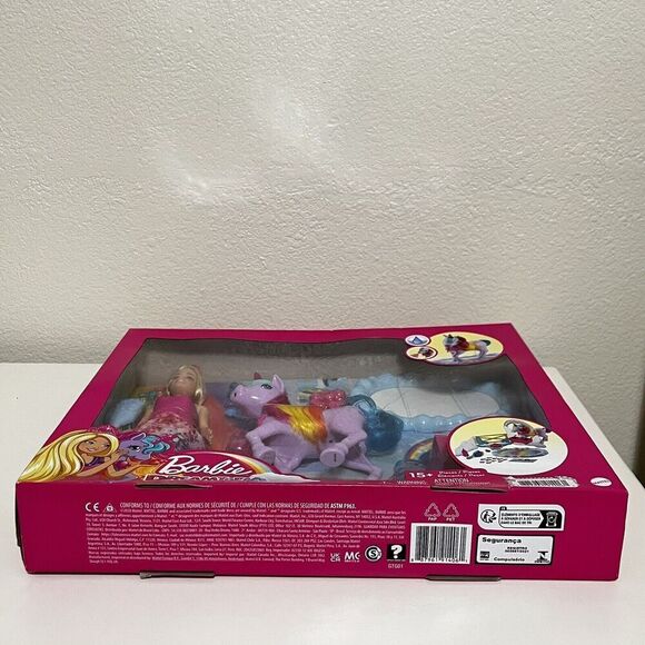 Barbie Dreamtopia Princess Doll and Unicorn Pet Playset 15+ Pieces Mattel GTG01 - Picture 13 of 16